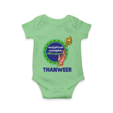 Vel Vel Murugan – Name Personalised Kids Romper - GREEN - New Born (Chest 14")
