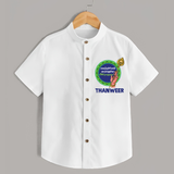 Vel Vel Murugan – Name Personalised Kids Shirt - WHITE - 0 - 6 Months Old (Chest 23")