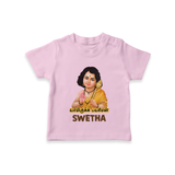 Palani Murugan Baby Blessings – Personalised Kids T-Shirt - BABY PINK - 0-5 Months Old (Chest 17")