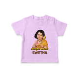 Palani Murugan Baby Blessings – Personalised Kids T-Shirt - LILAC - 0-5 Months Old (Chest 17")