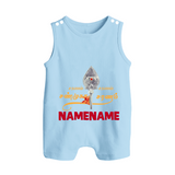 Sarvamum Sarvam Muruga – Personalised Kids Romper Suit - BABY BLUE - 0 - 5 Months Old (Chest 18")