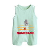 Sarvamum Sarvam Muruga – Personalised Kids Romper Suit - MINT GREEN - 0 - 5 Months Old (Chest 18")