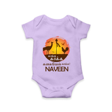 Kaakka Kaakka Kanavel Kaakka – Name Personalised Kids Romper - LILAC - New Born (Chest 14")