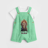 Saravanan Paada – Murugan Devotional Personalised Kids Dungaree - GREEN - 0 - 5 Months Old (Chest 18")
