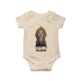 Saravanan Paada – Murugan Devotional Personalised Kids Romper - IVORY - New Born (Chest 14")
