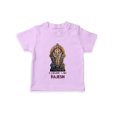 Saravanan Paada – Murugan Devotional Personalised Kids T-Shirt - LILAC - 0-5 Months Old (Chest 17")