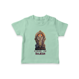 Saravanan Paada – Murugan Devotional Personalised Kids T-Shirt - MINT GREEN - 0-5 Months Old (Chest 17")