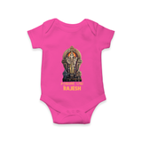 Saravanan Paada – Murugan Devotional Personalised Kids Romper - HOT PINK - New Born (Chest 14")