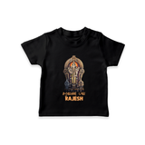 Saravanan Paada – Murugan Devotional Personalised Kids T-Shirt - BLACK - 0-5 Months Old (Chest 17")