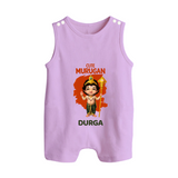 Cute Murugan Romper Suit | Custom Baby Romper Suit for Murugan's Little Star - LILAC - 0 - 5 Months Old (Chest 18")
