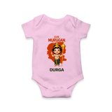 Cute Murugan Romper / Onesie | Custom Baby Romper / Onesie for Murugan's Little Star - BABY PINK - New Born (Chest 14")