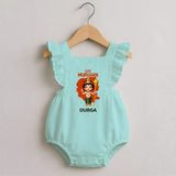 Cute Murugan Romper Frock | Custom Baby Romper Frock for Murugan's Little Star - MINT GREEN - 0 - 3 Months Old (Chest 19")