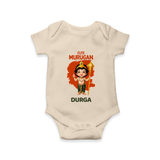 Cute Murugan Romper / Onesie | Custom Baby Romper / Onesie for Murugan's Little Star - IVORY - New Born (Chest 14")