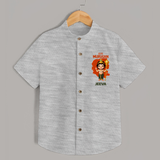 Cute Murugan Shirt | Custom Baby Shirt for Murugan's Little Star - GREY - 0 - 6 Months Old (Chest 23")
