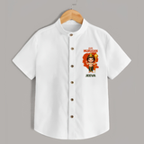 Cute Murugan Shirt | Custom Baby Shirt for Murugan's Little Star - WHITE - 0 - 6 Months Old (Chest 23")