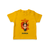 Cute Murugan T-Shirt | Custom Baby T-Shirt for Murugan's Little Star - CHROME YELLOW - 0-5 Months Old (Chest 17")