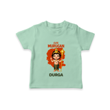 Cute Murugan T-Shirt | Custom Baby T-Shirt for Murugan's Little Star - MINT GREEN - 0-5 Months Old (Chest 17")