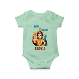 Brave Like Murugan Romper / Onesie | Personalized Baby Romper / Onesie for Murugan's Strength - MINT GREEN - New Born (Chest 14")