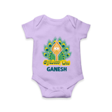 Saravana Bhava Romper / Onesie | Custom Baby Romper / Onesie for Murugan Worship - LILAC - New Born (Chest 14")