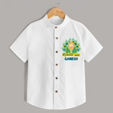 Saravana Bhava Shirt | Custom Baby Shirt for Murugan Worship - WHITE - 0 - 6 Months Old (Chest 23")