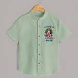 Vetrivel Muruganuku Arohara Shirt | Personalized Baby Shirt for Murugan Devotees - MINT GREEN - 0 - 6 Months Old (Chest 23")