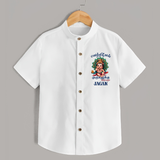 Vetrivel Muruganuku Arohara Shirt | Personalized Baby Shirt for Murugan Devotees - WHITE - 0 - 6 Months Old (Chest 23")