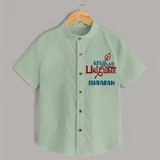 Yamiruka Bhayam Yen Shirt | Customized Baby Shirt for Murugan's Blessings - MINT GREEN - 0 - 6 Months Old (Chest 23")