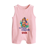 Yamiruka Bhayam Yen Romper Suit | Custom Romper Suit for Murugan's Blessings - BABY PINK - 0 - 5 Months Old (Chest 18")