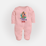 Yamiruka Bhayam Yen Sleep Suit | Custom Sleep Suit for Murugan's Blessings - BABY PINK - New Born (Chest 7.5")