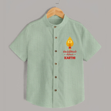 Vetrivel VeeraVel Shirt | Custom Baby Shirt for Murugan's Divine Power - MINT GREEN - 0 - 6 Months Old (Chest 23")