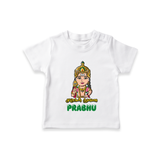 Murugan Thunai T-Shirt | Personalized Baby T-Shirt for Murugan's Protection - WHITE - 0-5 Months Old (Chest 17")