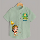 Muruga Devotional Shirt | Special Edition for Spiritual Occasions - MINT GREEN - 0 - 6 Months Old (Chest 23")