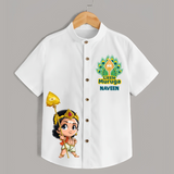 Muruga Devotional Shirt | Special Edition for Spiritual Occasions - WHITE - 0 - 6 Months Old (Chest 23")