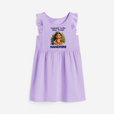 Karunai Kadale Kandha Potri – Personalised Kids Frock - LILAC - 1 - 2 Years Old (Chest 22" , Full Length 22")