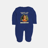 Karunai Kadale Kandha Potri – Personalised Kids Fullbody Suit - NAVY BLUE - New Born (Chest 7.5")