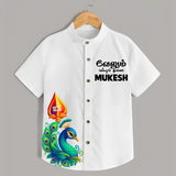 Velum Mailum Thunai Name Personalised Kids Shirt - WHITE - 0 - 6 Months Old (Chest 23")