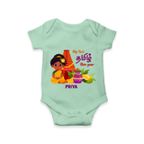 My First Tamil New Year Personalized Baby Romper – Traditional Girl Outfit