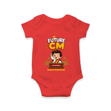 Future CM Fun Quote Baby Romper - RED - New Born (Chest 14")