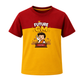 Future CM Fun Quote T-SHIRT - RED YELLOW - 0-5 Months Old (Chest 17")