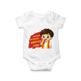 Whistle Podu Fan Edition Baby Romper - WHITE - New Born (Chest 14")