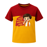 Whistle Podu Fan Edition T-SHIRT - RED YELLOW - 0-5 Months Old (Chest 17")