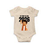 Lead 2026 Political Theme Baby Romper - IVORY - New Born (Chest 14")