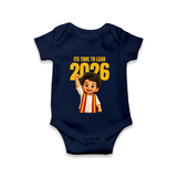 Lead 2026 Political Theme Baby Romper - NAVY BLUE - New Born (Chest 14")
