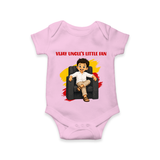 Vijay Uncle’s Little Fan Baby Romper - BABY PINK - New Born (Chest 14")
