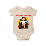 Vijay Uncle’s Little Fan Baby Romper - IVORY - New Born (Chest 14")
