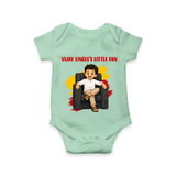 Vijay Uncle’s Little Fan Baby Romper - MINT GREEN - New Born (Chest 14")