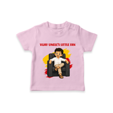 Vijay Uncle’s Little Fan T-SHIRT - BABY PINK - 0-5 Months Old (Chest 17")