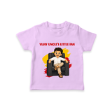 Vijay Uncle’s Little Fan T-SHIRT - LILAC - 0-5 Months Old (Chest 17")