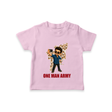 One Man Army Fan Edition T-SHIRT - BABY PINK - 0-5 Months Old (Chest 17")