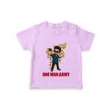 One Man Army Fan Edition T-SHIRT - LILAC - 0-5 Months Old (Chest 17")
